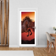 Poster de porte A Horse In The Sunset