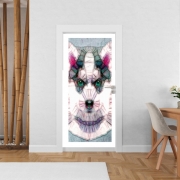 Poster de porte abstract husky puppy