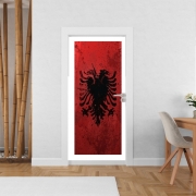 Poster de porte Albanie Painting Flag