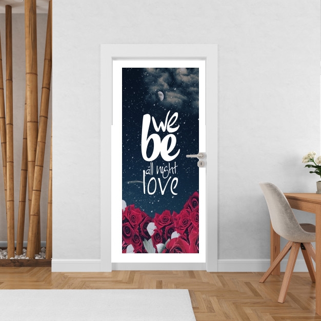 Poster de porte All night love