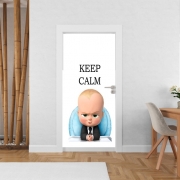 Poster de porte Baby Boss Keep CALM