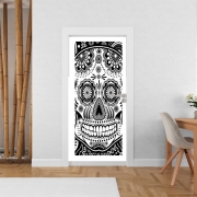 Poster de porte black and white sugar skull
