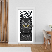 Poster de porte Bricks Black Panther