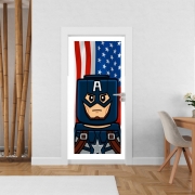 Poster de porte Bricks Captain America