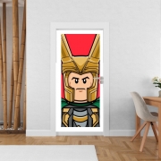 Poster de porte Bricks Loki