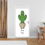 Poster de porte Cactus Free Hugs