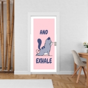 Poster de porte Cat Yoga Exhale