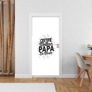 Poster de porte Certifié meilleur papa du monde