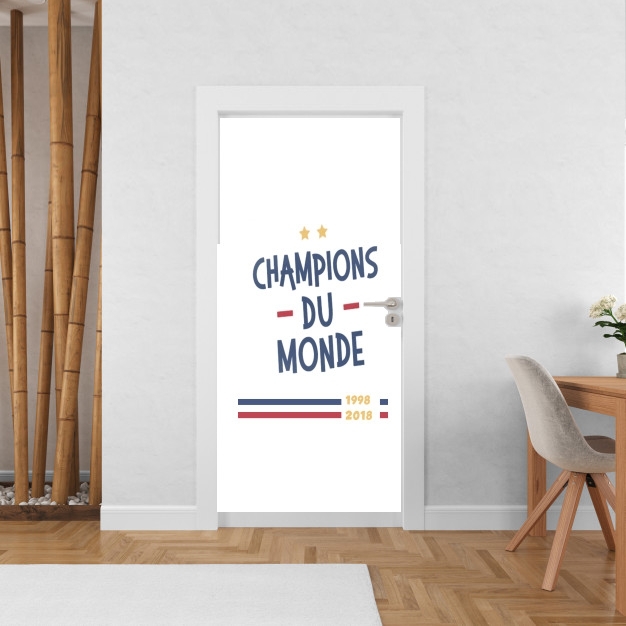 Poster de porte Champion du monde 2018 Supporter France