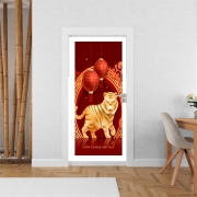 Poster de porte Nouvel an chinois du Tigre