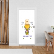 Poster de porte Communion - Cadeau invité