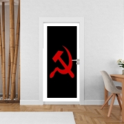 Poster de porte Communiste faucille et marteau