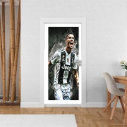 Poster de porte Cr7 Juventus Painting Art
