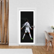 Poster de porte Cristiano Ronaldo Celebration Piouuu GOAL Abstract ART