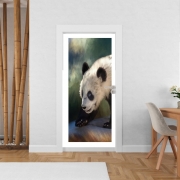 Poster de porte Cute panda bear baby
