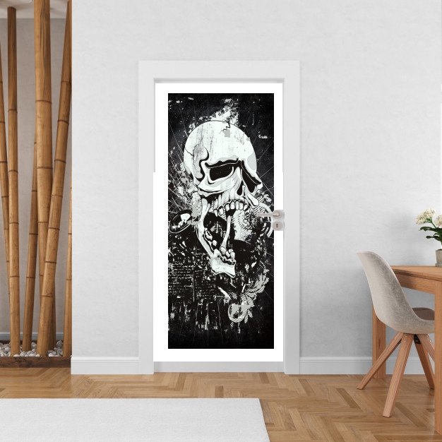 Poster de porte Dark Gothic Skull