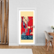 Poster de porte Darling Zero Two Propaganda