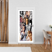 Poster de porte Dicaprio Fan Art Collage