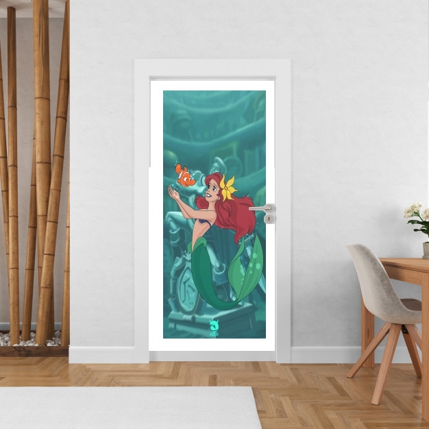 Poster de porte Disney Hangover Ariel and Nemo