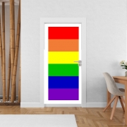 Poster de porte Drapeau Arc En Ciel Gay - Rainbow flag