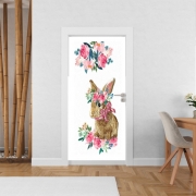 Poster de porte Flower Friends bunny Lace Lapin