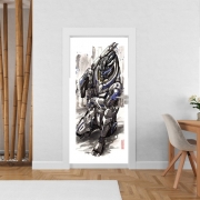 Poster de porte Garrus Vakarian Mass Effect Art