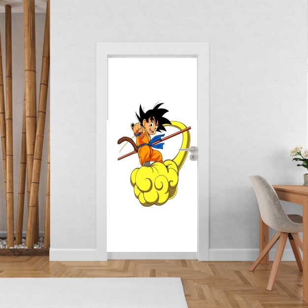Poster de porte Goku Kid on Cloud GT