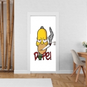 Poster de porte Homer Dope Weed Smoking Cannabis