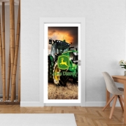 Poster de porte John Deer Tracteur vert