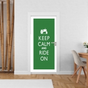 Poster de porte Keep Calm And ride on Tractor