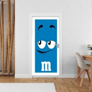 Poster de porte M&m's Bleu