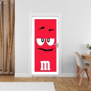 Poster de porte M&M's Rouge