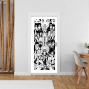 Poster de porte Naruto Black And White Art