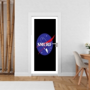 Poster de porte Nasa Parodie Smurfs in Space