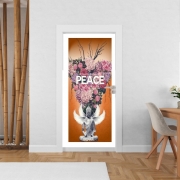 Poster de porte Peace Statue Flower