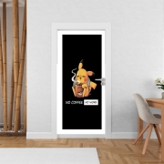Poster de porte Pikachu Coffee Addict