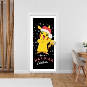 Poster de porte Pikachu have a Happyka Christmas