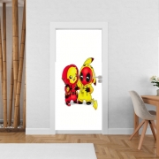 Poster de porte Pikachu x Deadpool