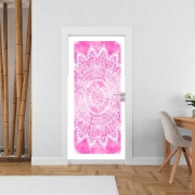 Poster de porte Pink Bohemian Boho Mandala