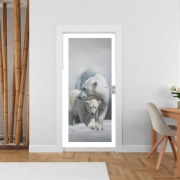 Poster de porte Polar bear family