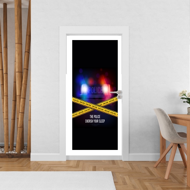 Poster de porte Police Crime Siren