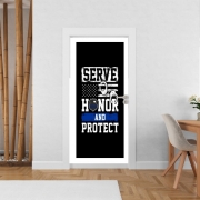 Poster de porte Police Serve Honor Protect