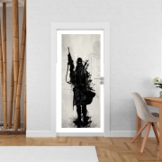 Poster de porte Post Apocalyptic Warrior