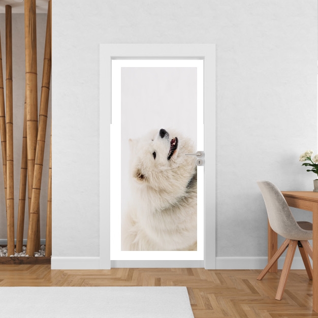 Poster de porte samoyede dog