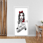Poster de porte Scary zombie Alice drinking tea