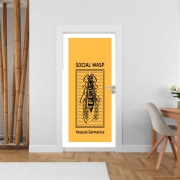 Poster de porte Social Wasp Vespula Germanica