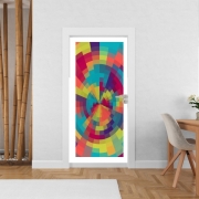 Poster de porte Spiral of colors