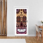Poster de porte sugar skull , multicolor