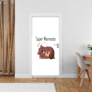 Poster de porte Super marmotte