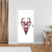 Poster de porte Vintage deer hunter logo